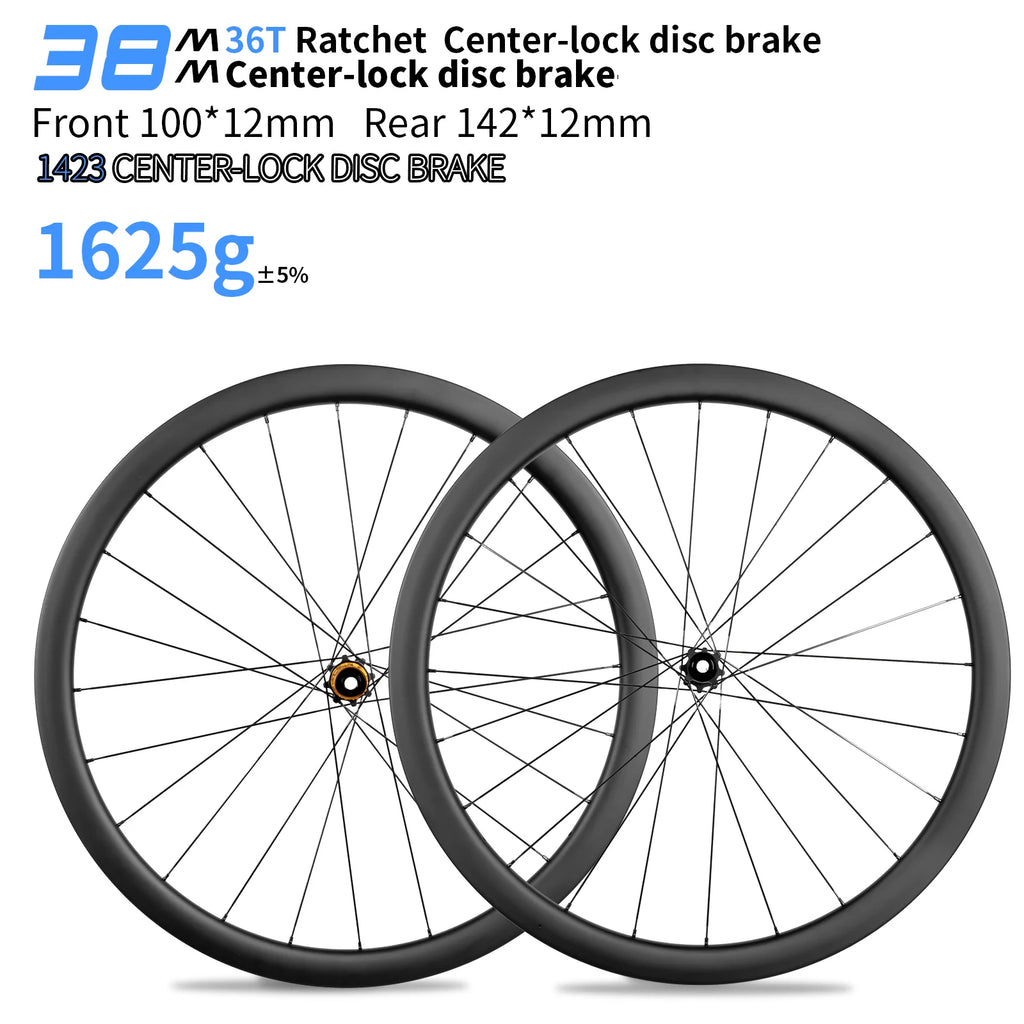 KORE No Logo 38mm Carbon Wheelset — 1625g