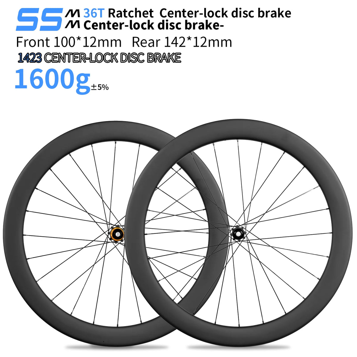 KORE No Logo 55mm Carbon Wheelset — 1600g
