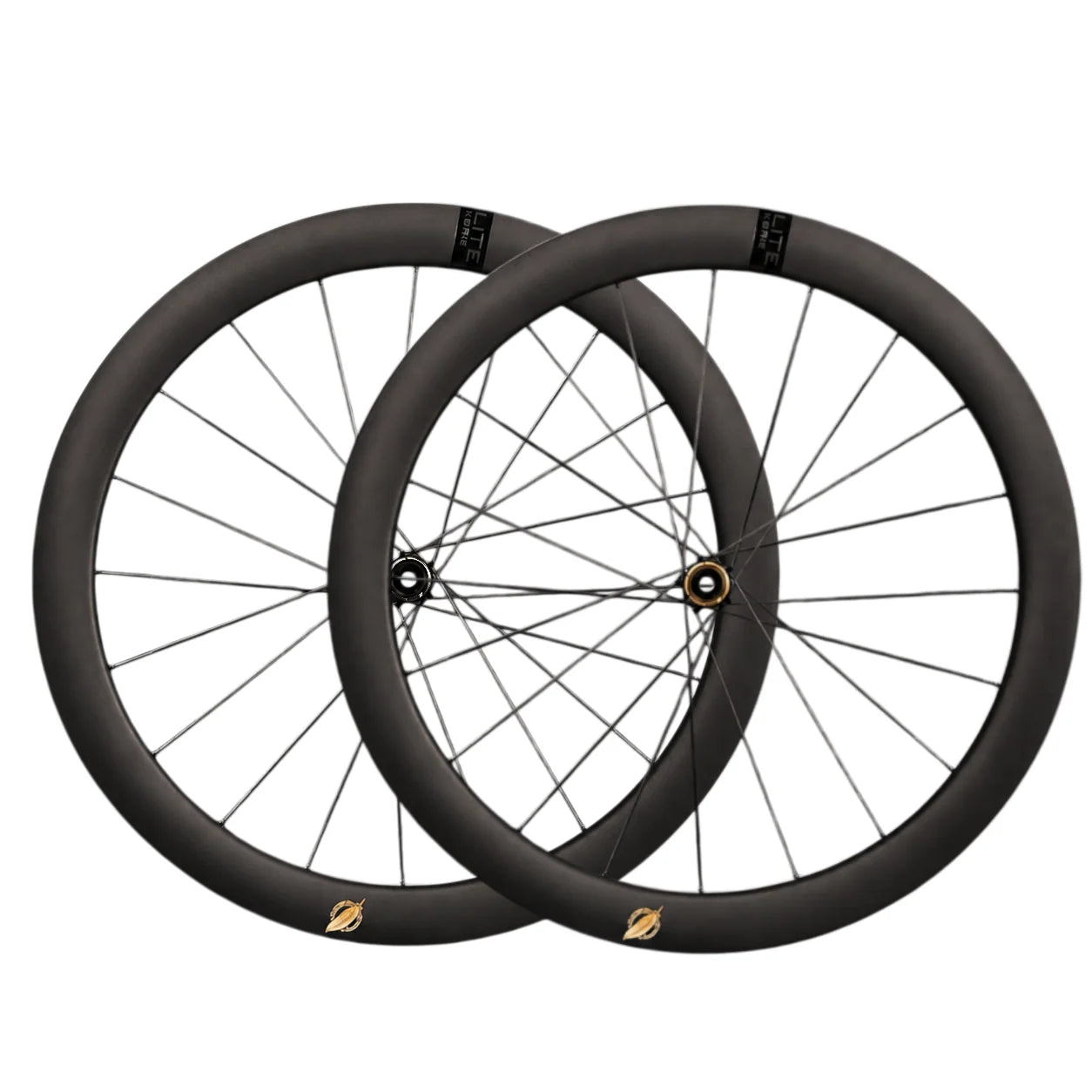 KORE lite 50mm Carbon Wheelset — 975g — Titanium-Carbon Spokes
