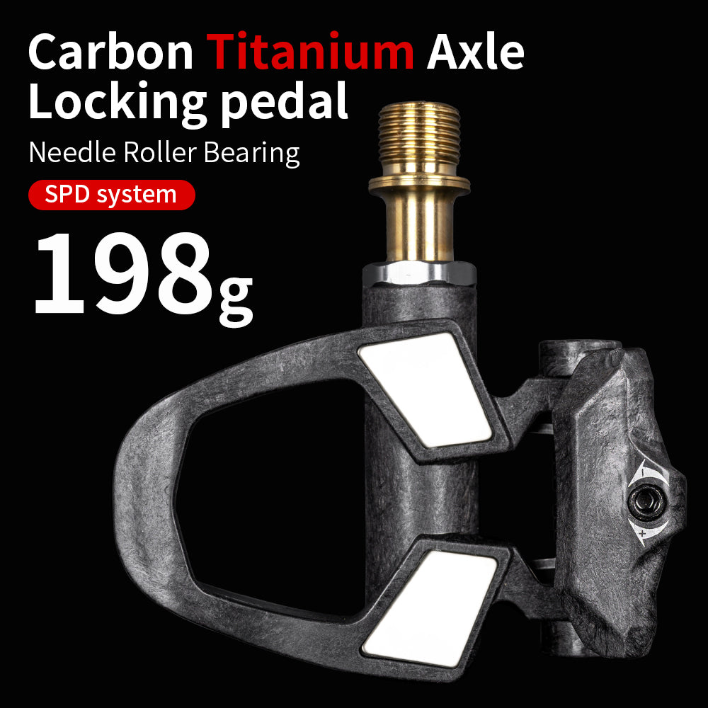 KORE Carbon SPD Pedals with Titanium Axle – 198g