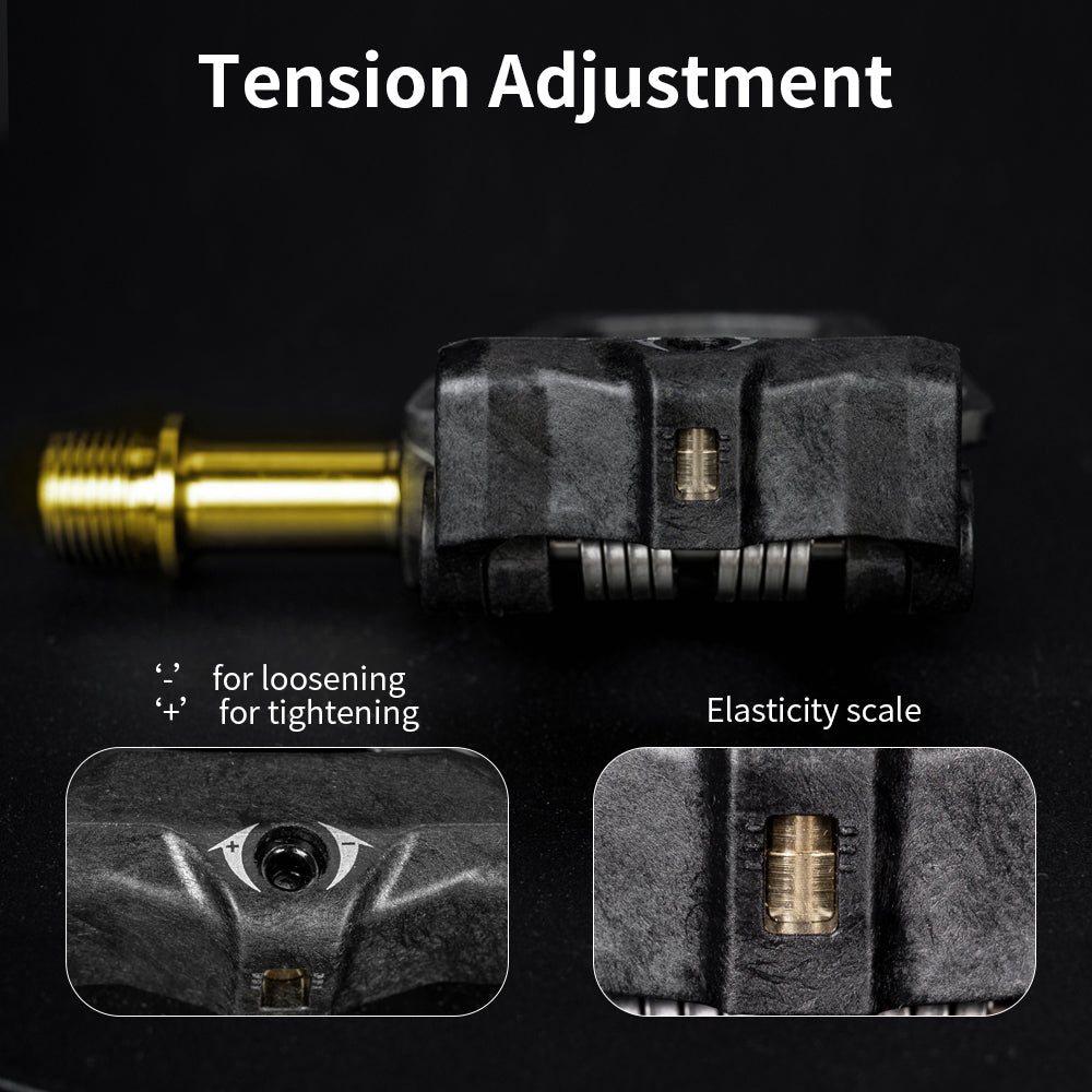 KORE Carbon SPD Pedals with Titanium Axle – 198g